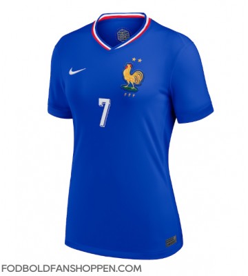 Frankrig Antoine Griezmann #7 Hjemmebanetrøje Dame EM 2024 Kortærmet